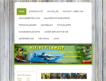 Tablet Screenshot of kleinetierwelt.de